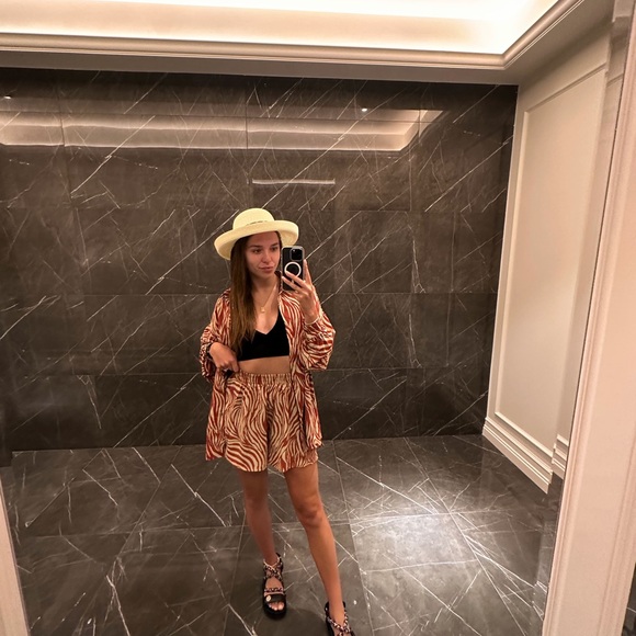 Zebra Print Two-Piece Set - Picture 2 of 12